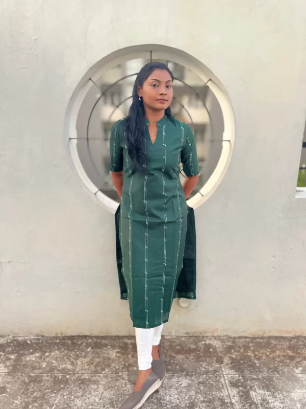Yeal Green Line Kurti