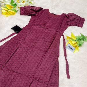 Talia Scaled Purple Kurti