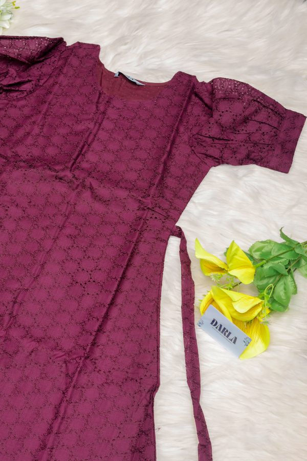 Talia Scaled Purple Kurti - Image 3