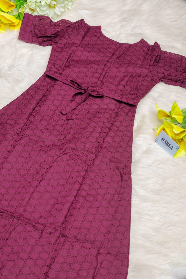 Talia Scaled Purple Kurti - Image 5