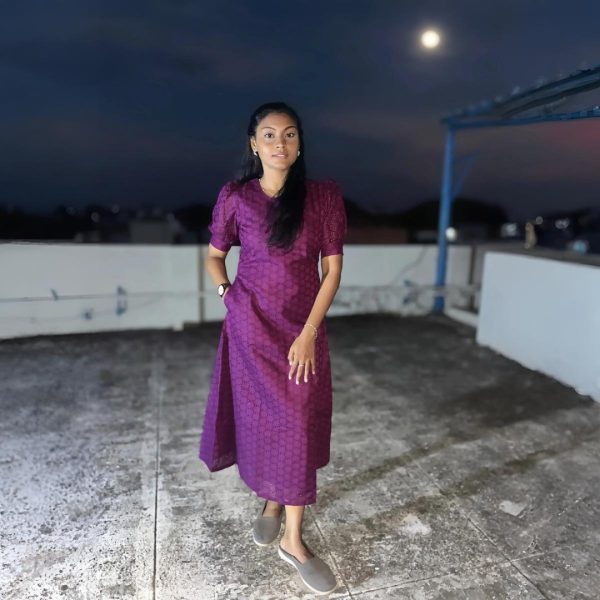 Talia Scaled Purple Kurti - Image 4