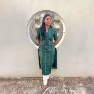 Yeal Green Line Kurti