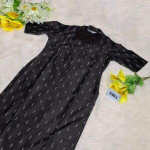 Leah Black Butta Kurti