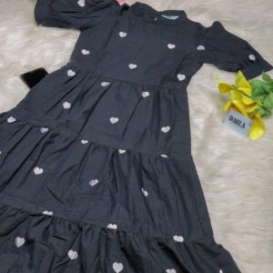 Zoya Heart Print Maxi