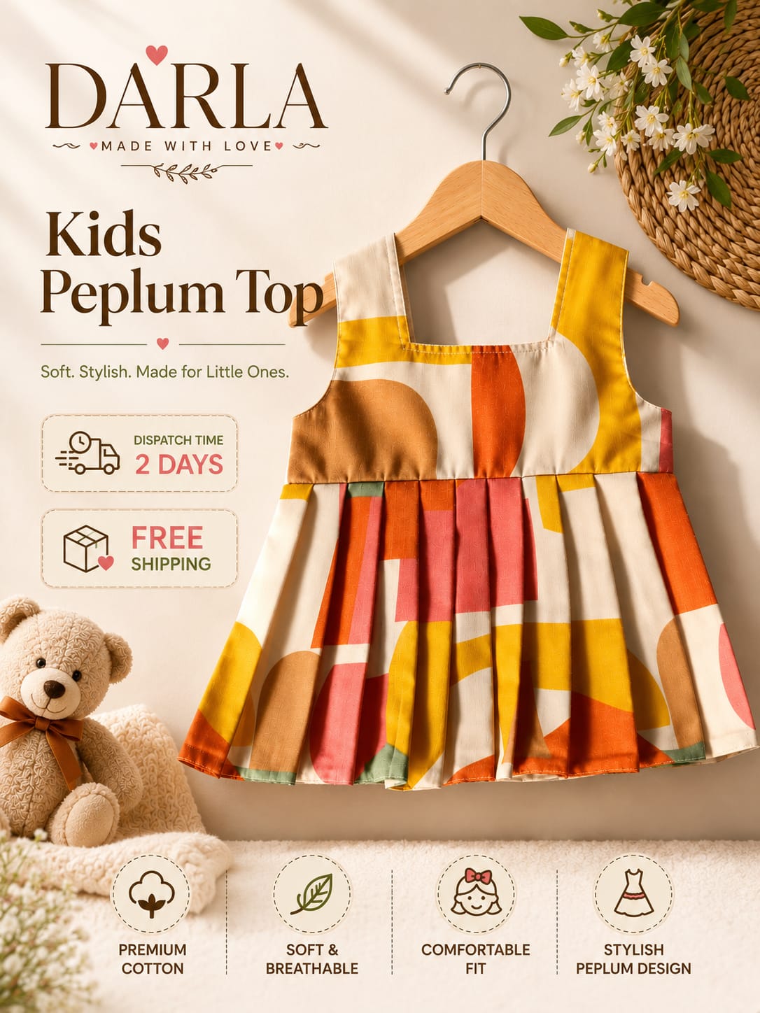 Kids peplum Top